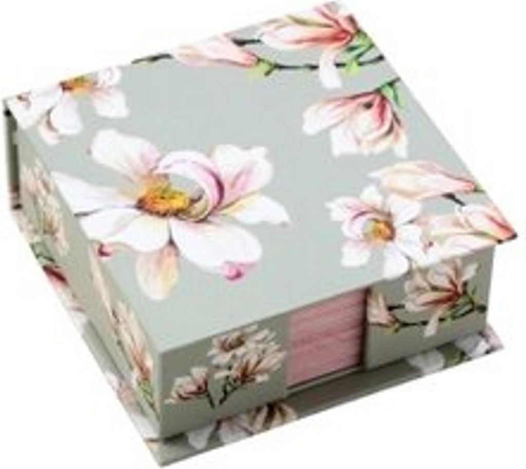 Zettelbox Magnolie Notizzettel-Box
