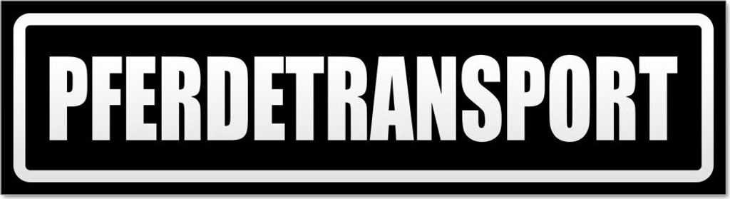 Pferdetransport invertiert Magnetschild Schild magnetisch