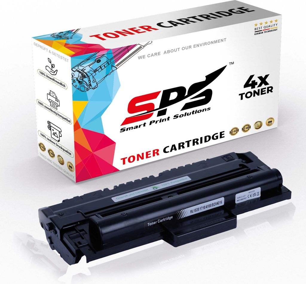 4x Kompatibel Samsung ML-1710D3 ELS Toner Schwarz für Samsung ML1730