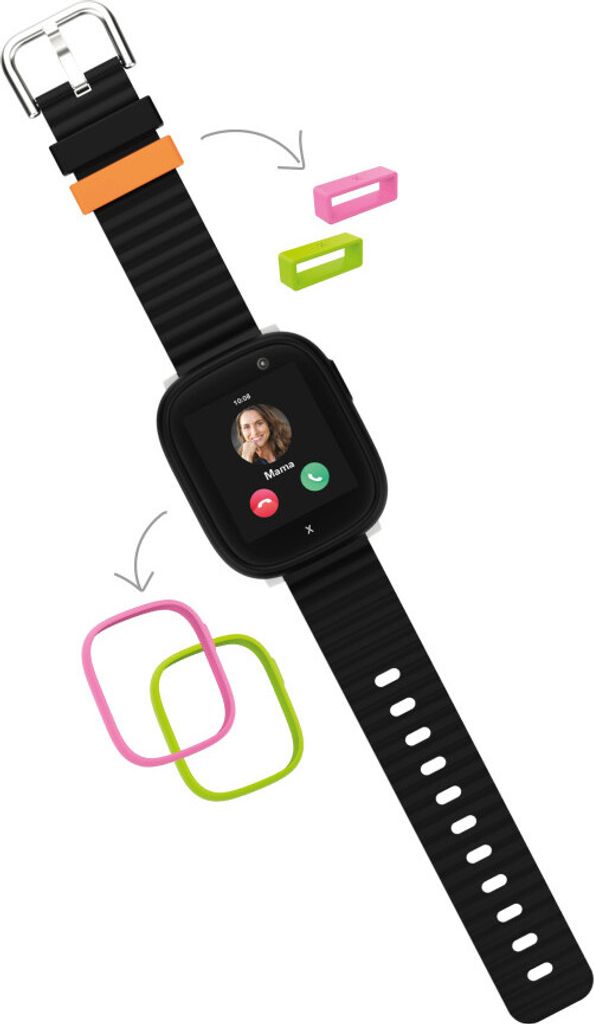 Xplora Kinder-Smartwatch X6Play, Schwarz, Pink, Lime, mit Produktbild 
