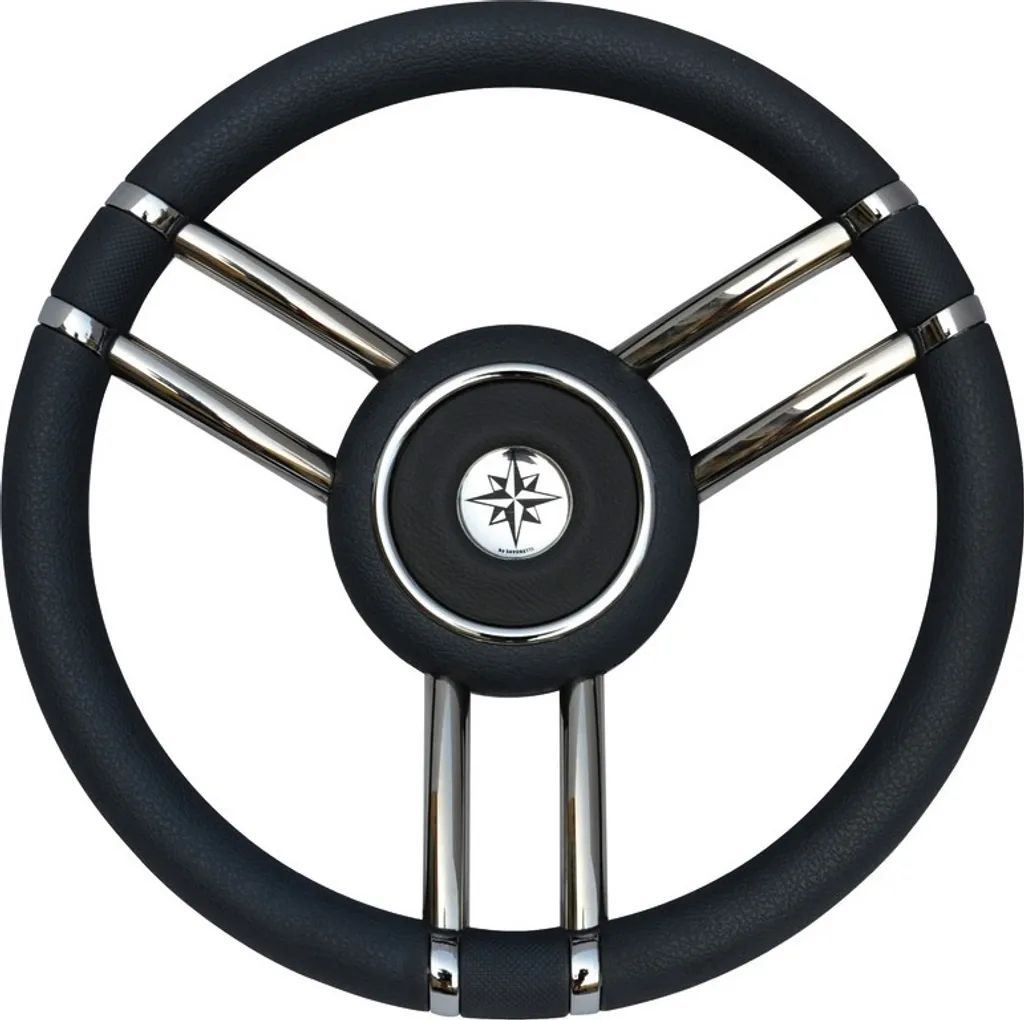 Volant de Direction Sport Apollo VA 350mm en Polyuréthane et Acier Noir
