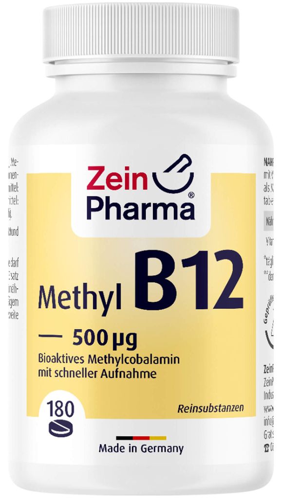 Vitamin B12 500ug - Methylcobalamin, 180 St LUT