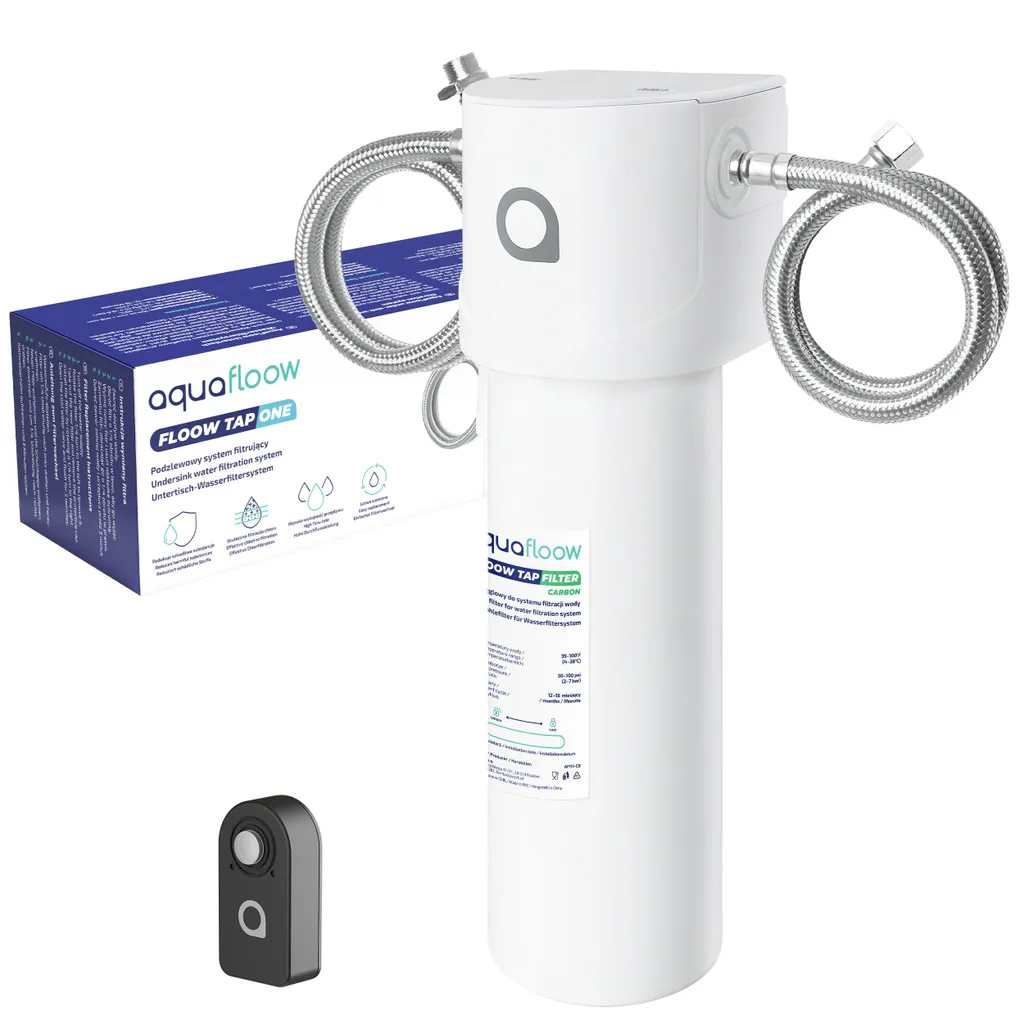 Filtre à charbon actif AquaFloow longue durée 18 mois pour eau purifiée