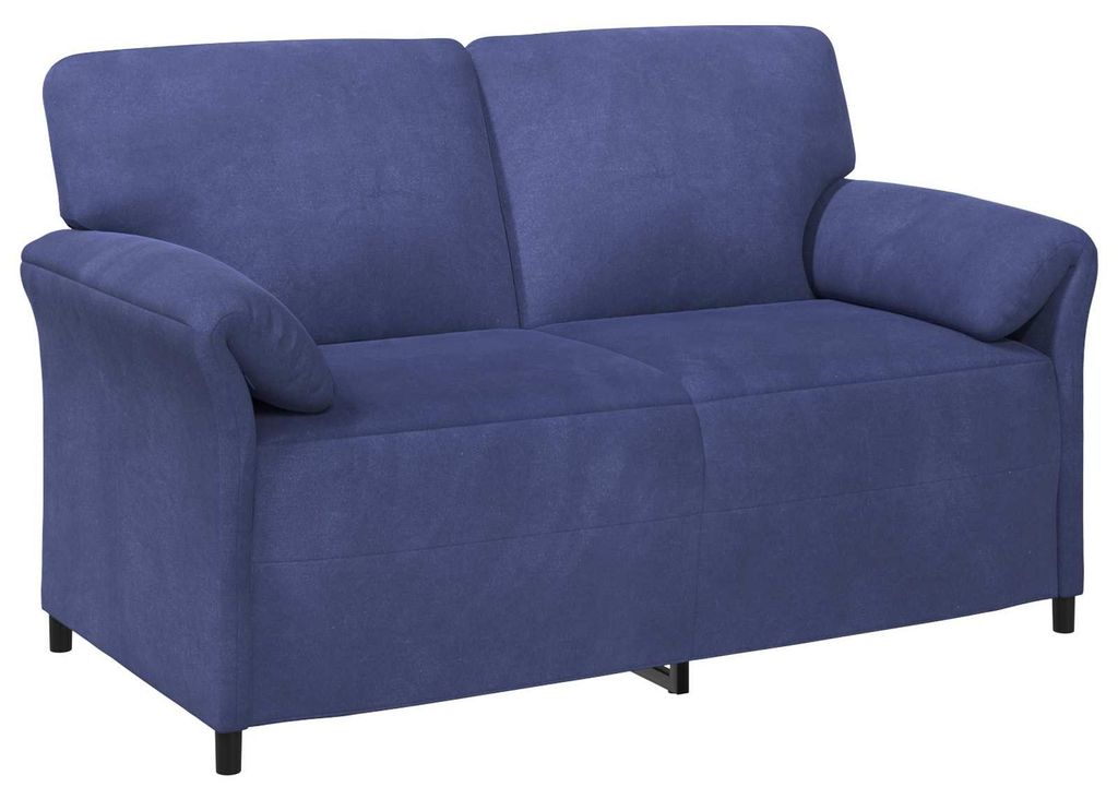 vidaXL 2-Sitzer Sofa Polizeiblau 158 x 83 x 95 cm Samt
