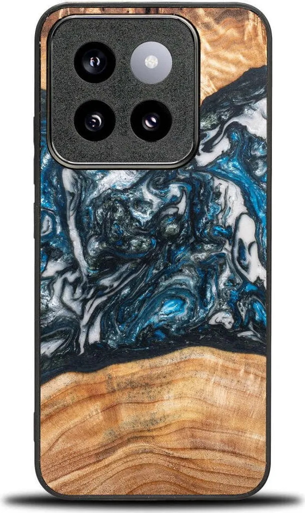 Housse Xiaomi 14T pour Amateur de Nature - Bewood Unique Planets Bois