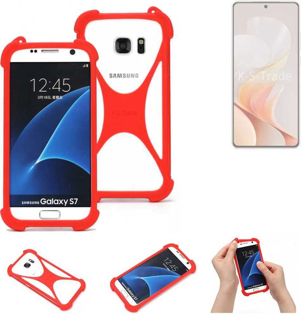 K-S-Trade Handy-Hülle kompatibel mit Vivo S19 Pro Schutz-Hülle Bumper Silikon Schutz Hülle Cover Case Silikoncase Silikonbumper TPU Softcase