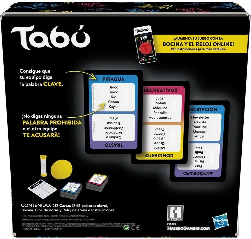 Extension de Jeu Tabu en Espagnol Accessoire de Remplacement Premium - 7