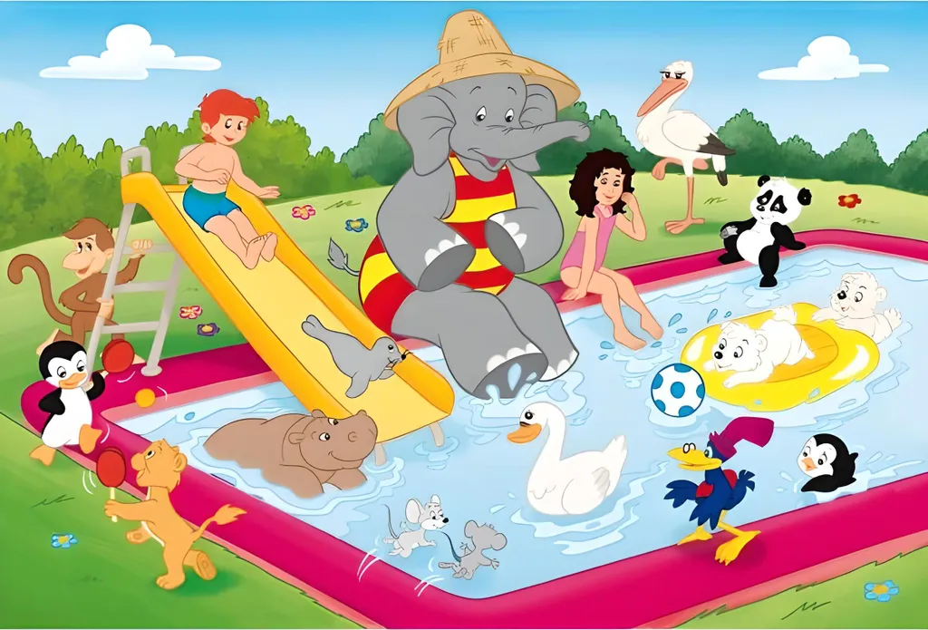 Activité calme puzzle Benjamin Blümchen 3x48 pièces Schmidt Spiele 56208