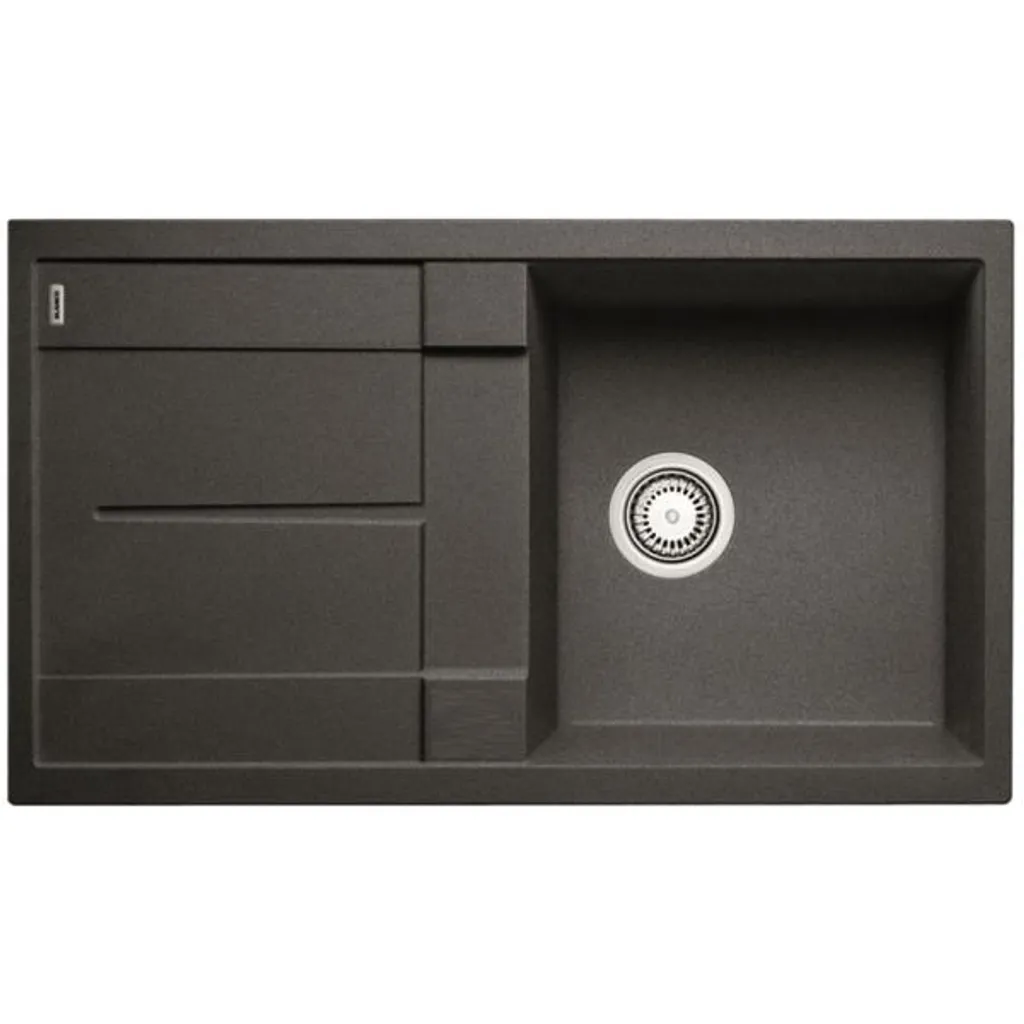 Évier Anthracite Blanco Metra 5 S en Silgranit 50cm avec Vidage Manuel