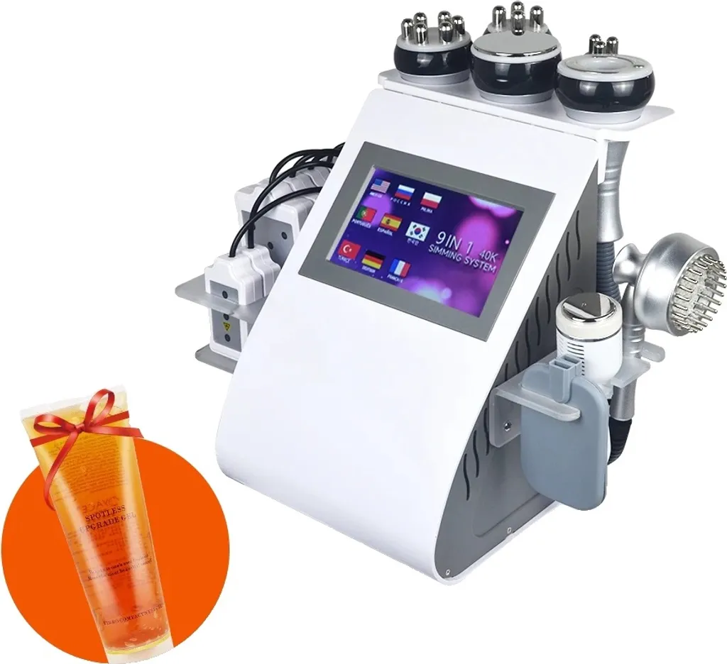 Appareil cavitation ultrasons dissolution des graisses 3 en 1 blanc