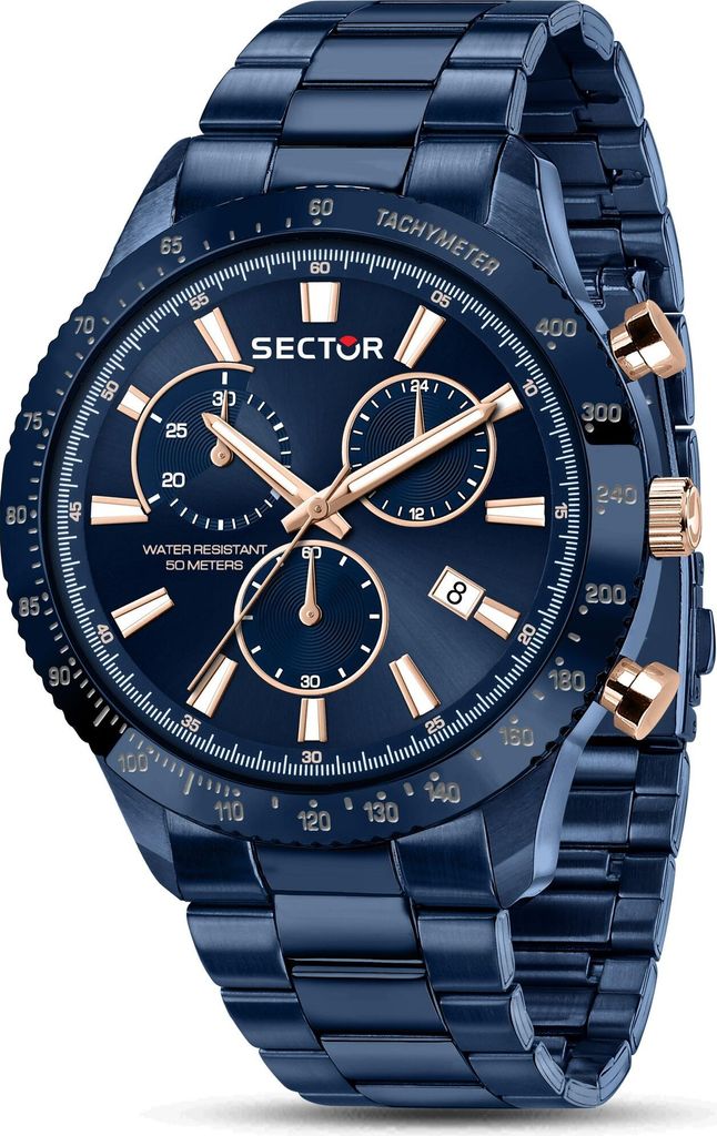 Sector Herren Chronograph Uhr Fashion Edelstahl Armbanduhr Produktbild 