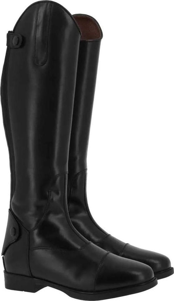 Equitheme Kinder Reitstiefel Reißverschluss hinten Rindsleder, Farbe:schwarz, Größe:31
