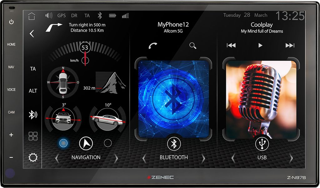 Zenec Z-N976 Moniceiver con display da 9 pollici Immagine del prodotto 