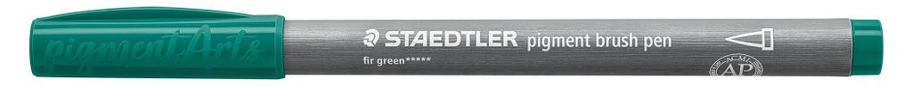 Staedtler pigment brush pen tannengrün