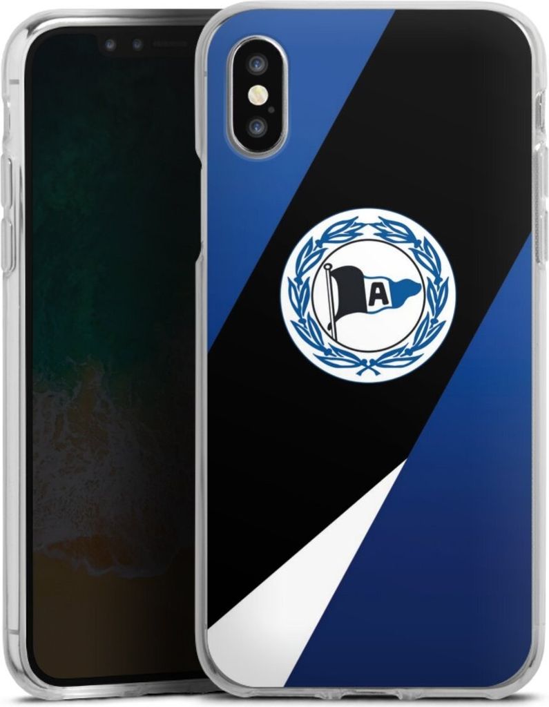 DeinDesign Handyhülle für Apple iPhone Xs Silikon Hülle Case Smartphone Schutzhülle Arminia Bielefeld DSC Offizielles Lizenzprodukt