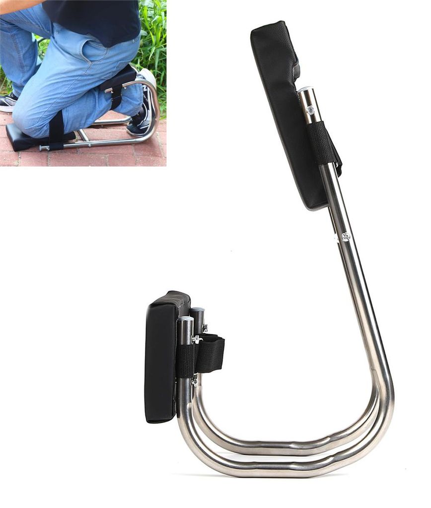 Kniehilfe für Gartenarbeit, ergonomisches Kniekissen mit Stahlrahmen, tragbar & stabil, schützt Rücken & Knie, langlebig & robust