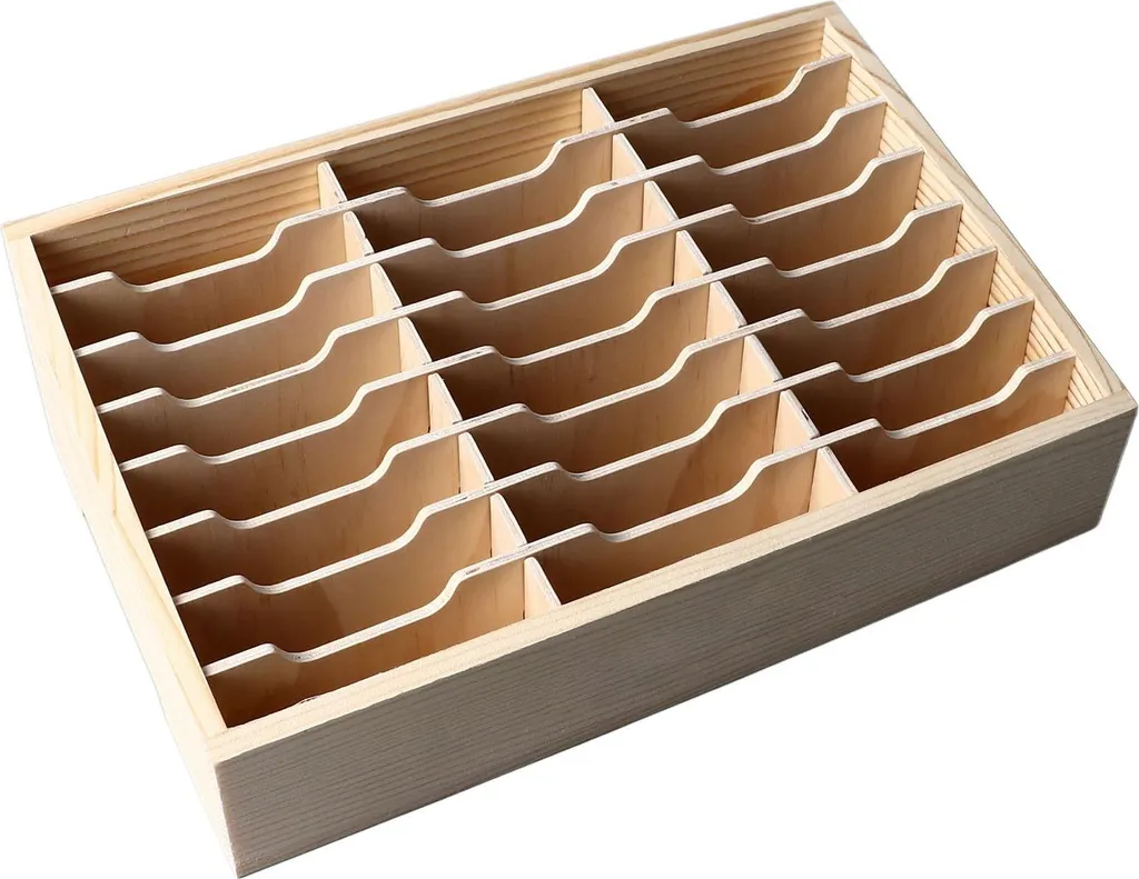 Multi Rack en bois 24 compartiments pour rangement de smartphones