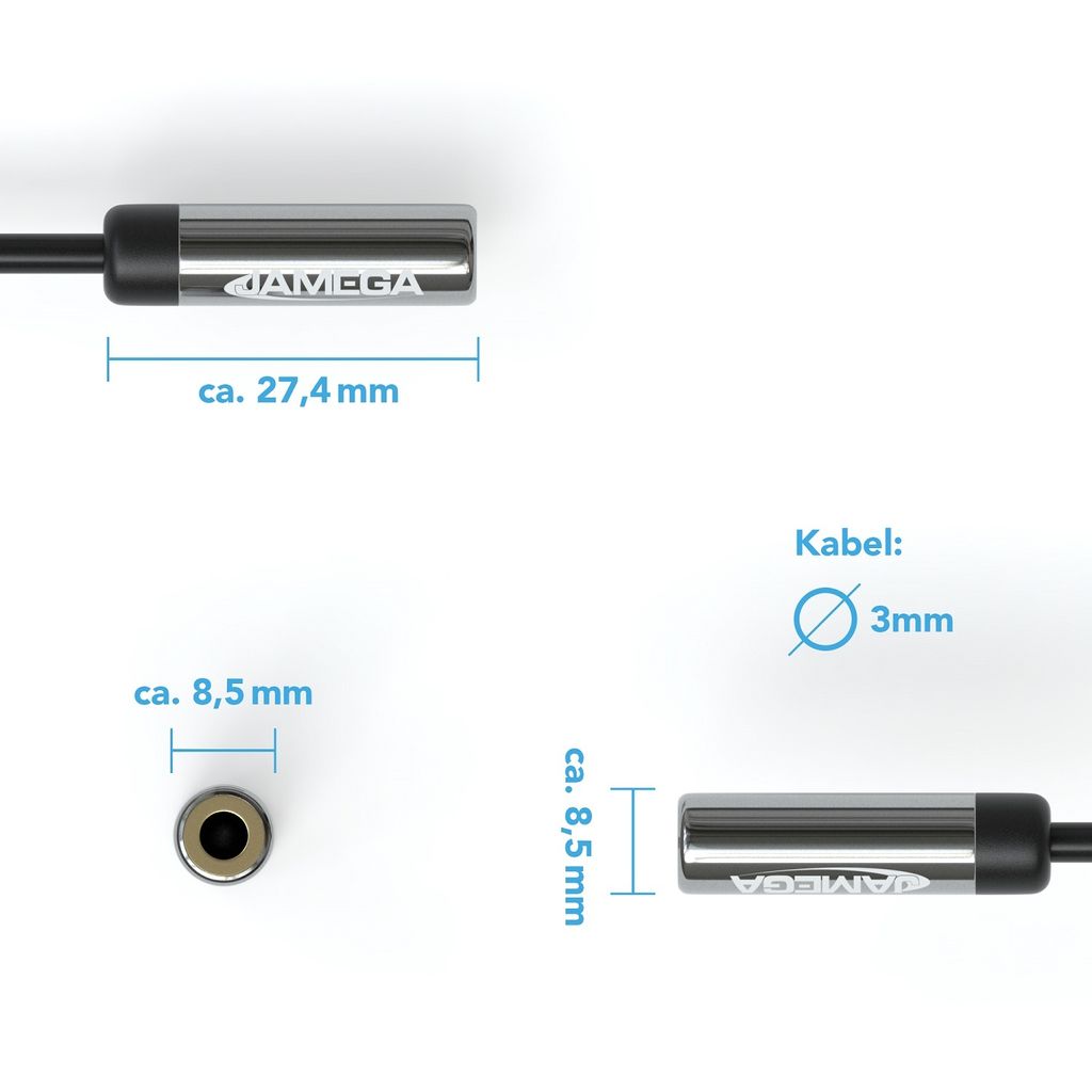 0,2m Audio Klinken Y-Adapter Kabel | Aux Y Splitter Produktbild 7