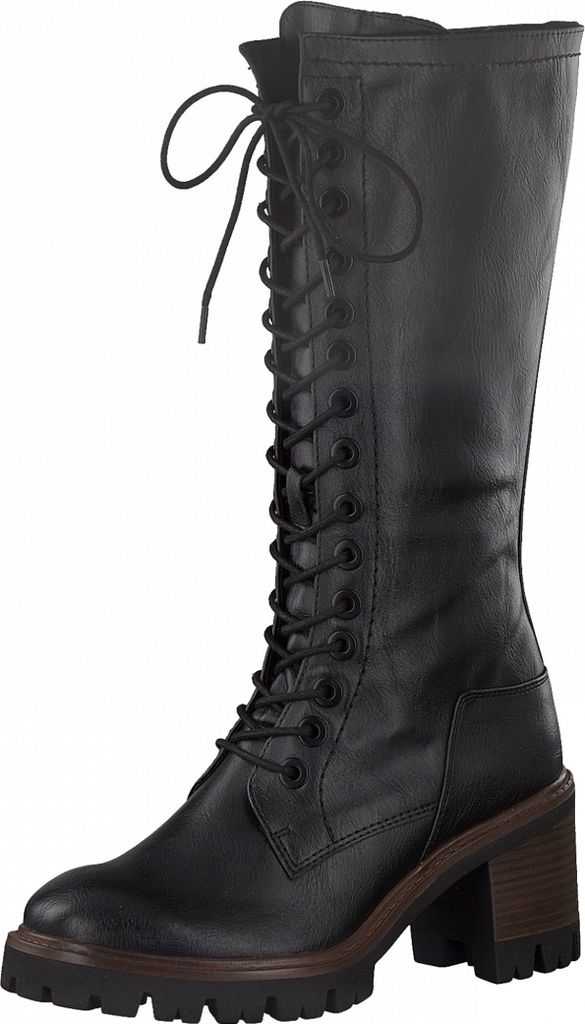 Marco Tozzi Damen Elegante Stiefel Stiefel Schnür- 2-25238-27 Schwarz