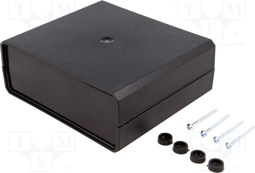 1x Gehäuse: mit Platten X: 140mm Y: 159mm Z: 60mm schwarz KM-60 BK Gehäuse mit P