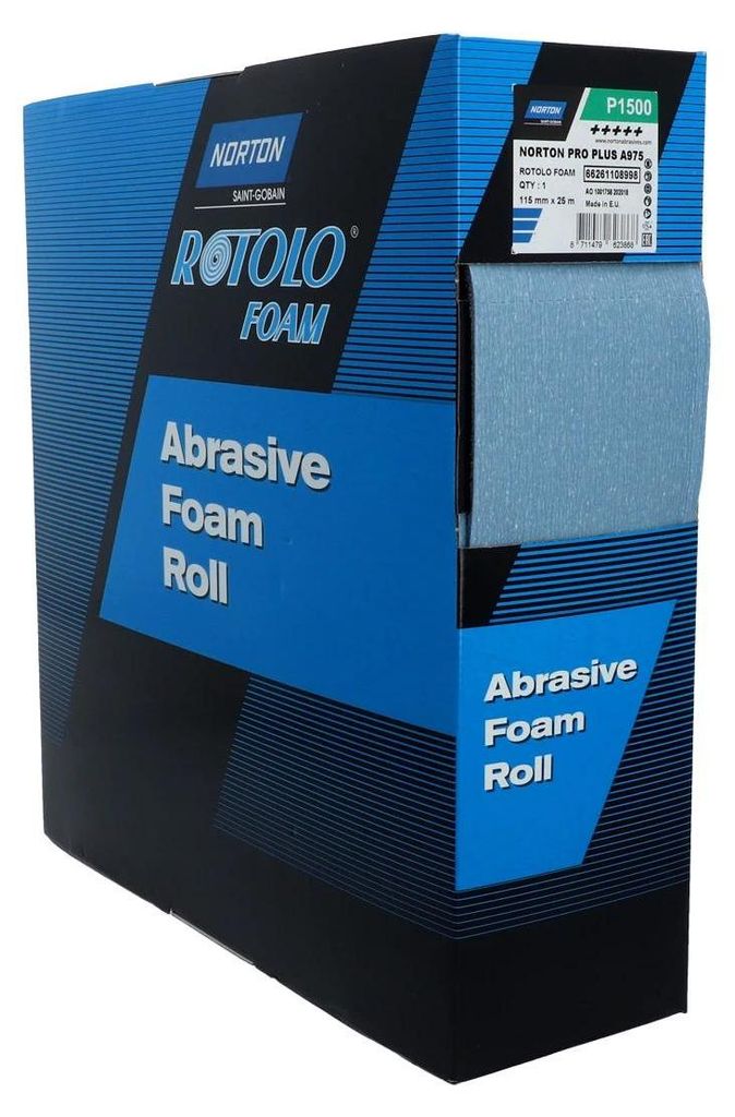 Papier abrasif Norton Pro Plus A975 en rouleau 115 mm x 25 Image du produit 
