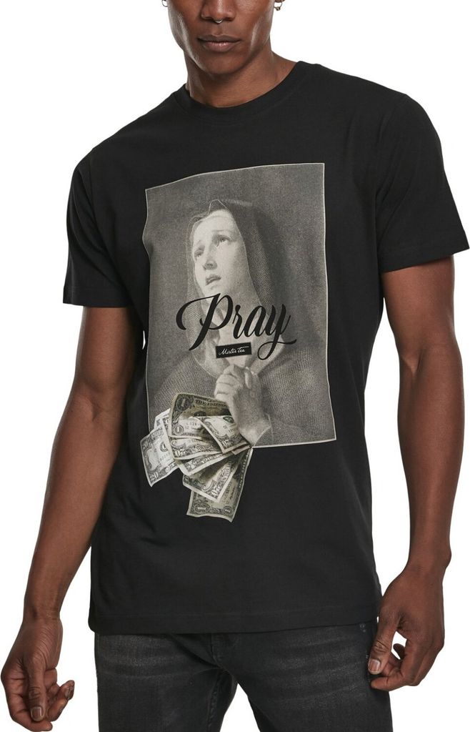 Mister Tee Shirt - PRAY DOLLAR schwarz - S
