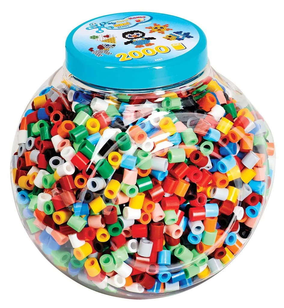 Jeu de Perles à Repasser Hama Maxi Pot de 2000 Unités Multicolores
