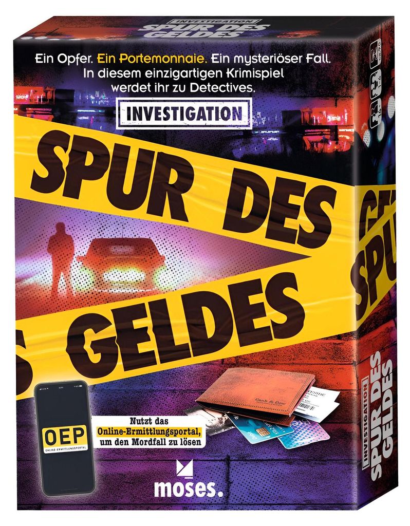 Spur des Geldes: Hybrides Detektivspiel mit Onlinedimension