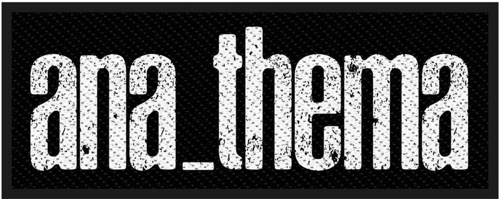 Anathema - Standardgröße - Patch - Polyester Logo RO6141 (Einheitsgröße) (Schwarz/Weiß)