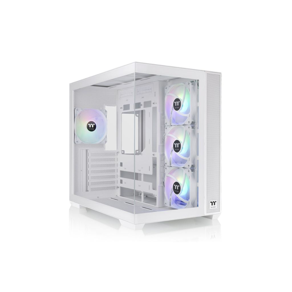 Thermaltake View 380 TG ARGB Snow , Tower-Gehäuse, (Tempered Glass x