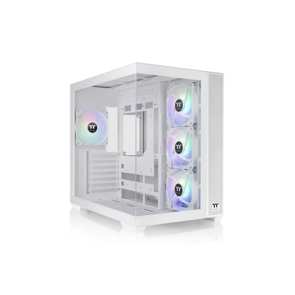 Thermaltake View 380 TG ARGB Snow : Boîtier Idéal pour Setup Gaming Blanc