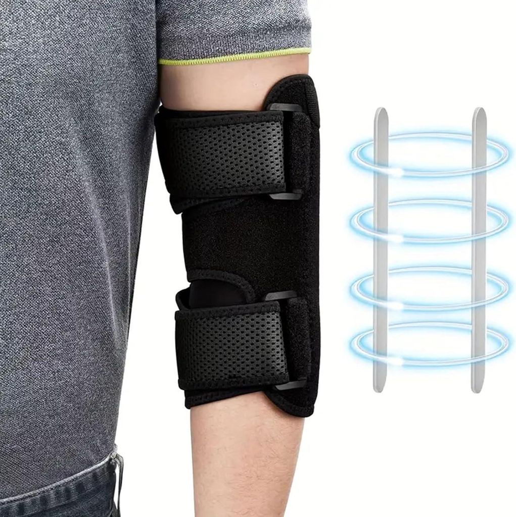 Ellbogenbandage mit 2 Stützplatten für das Kubitaltunnelsyndrom - Nachtschlaf - Tendinitis Arthritis Linderung - Gewichtheben Golf Tennis Garten ...