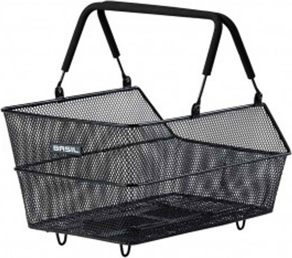 Basil Cento Hinterradkorb, engmaschig, Stahl, MIK, schwarz Produktbild 