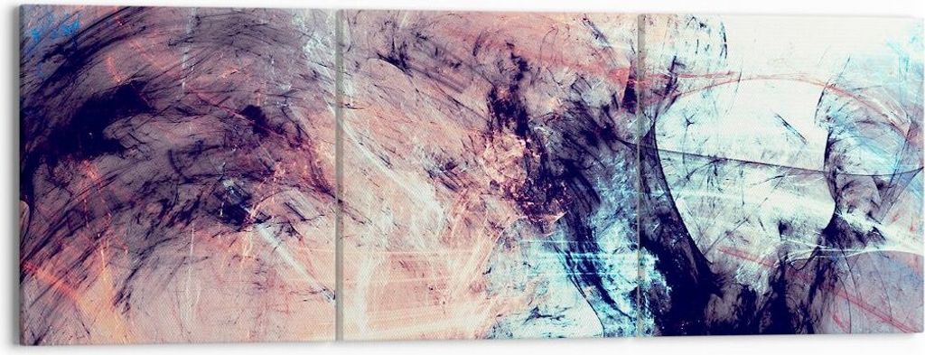 Bild auf Leinwand - Leinwandbild - Abstraktion modern - 150x50cm - Wand Bild - Wanddeko - Leinwanddruck - Bilder - Kunstdruck - Wanddekoration - Le...