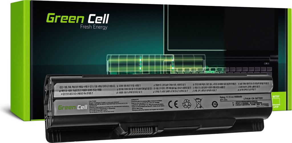 Green Cell Laptop Akku BTY-S14 BTY-S15 für MSI CR61 CR650 Produktbild 