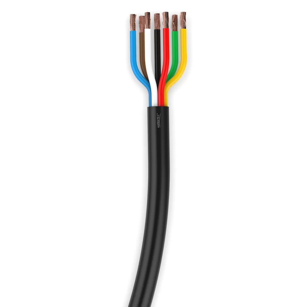 Câble de remorquage AUPROTEC 5m 7 conducteurs 7x1,0 mm² FLRYY remorque