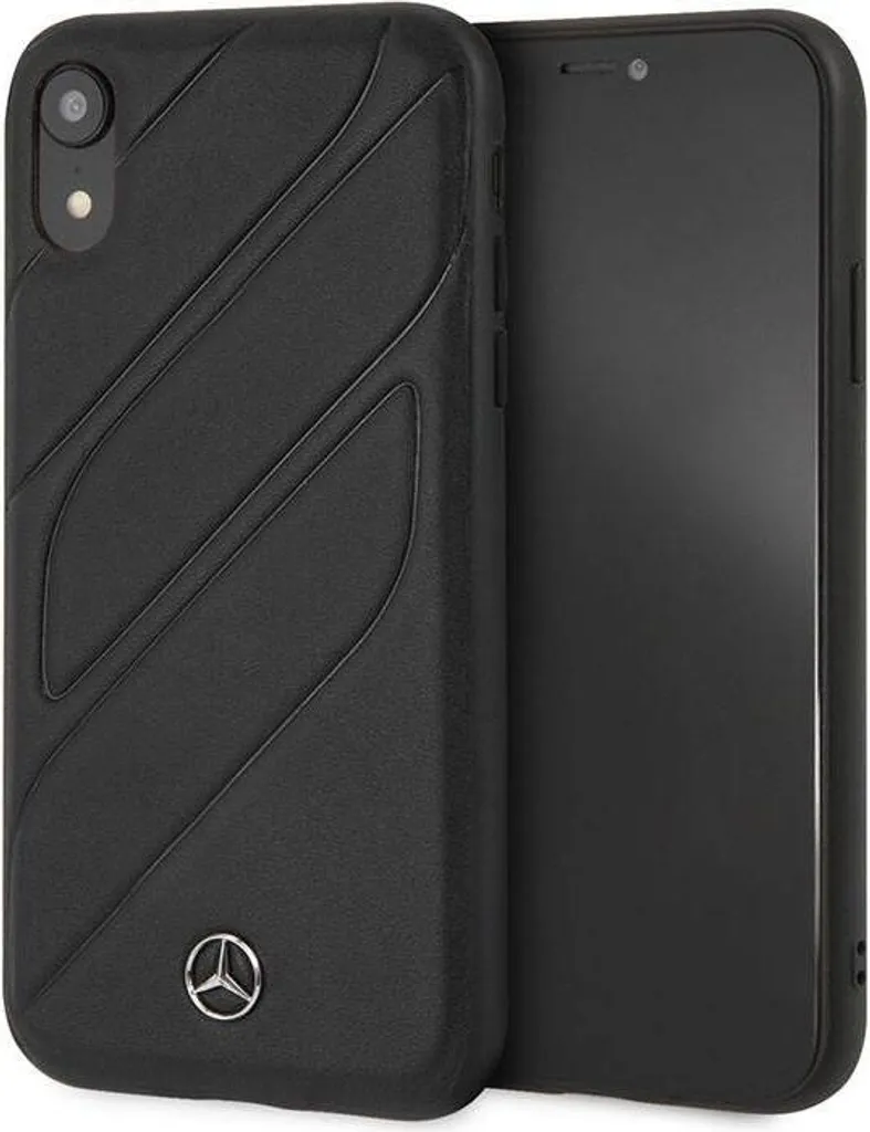 Custodia Mercedes iPhone XR | Pelle Nera Nuovo Organico I Originale