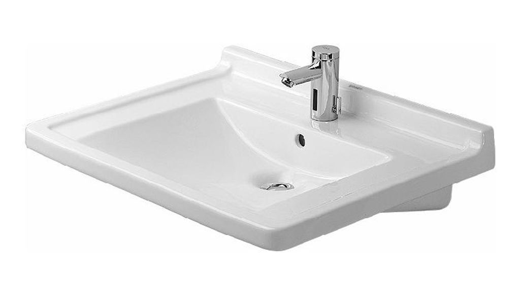 Duravit Waschtisch VITAL STARCK 3 mit Überlauf, Hahnlochbank, 700 x 545 mm, 1 Hahnloch weiß