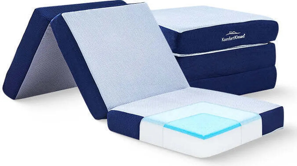 Matelas pliable KomfortKissen 195 x 75 x 15 cm avec mousse haute densité