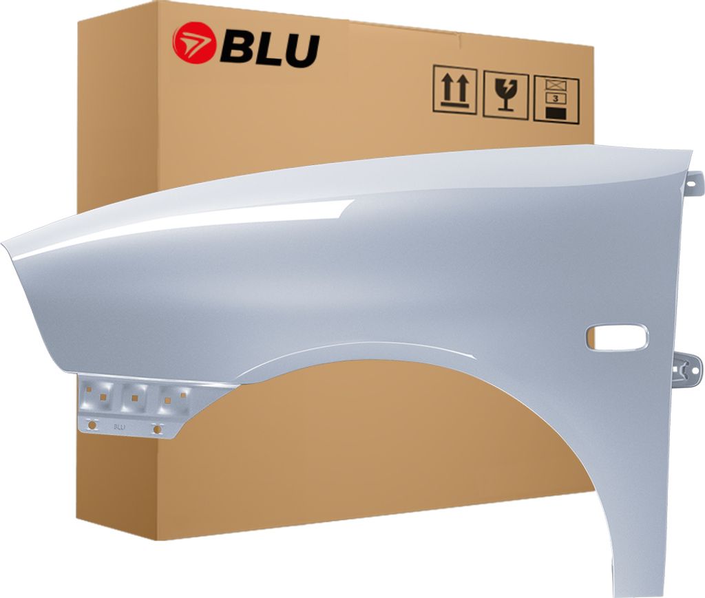 BLU Kotflügel Passend für Seat Ibiza Cordoba (6L - III 3. Generation) LS5T Links Blau BlauPolar | 2002-2008 | Vorderseite Vorne | Lackiert | Einb...