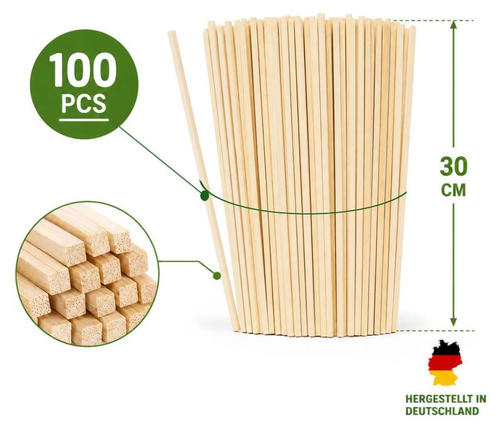 100 bastoncini di legno di pino per zucchero filato, Immagine del prodotto 