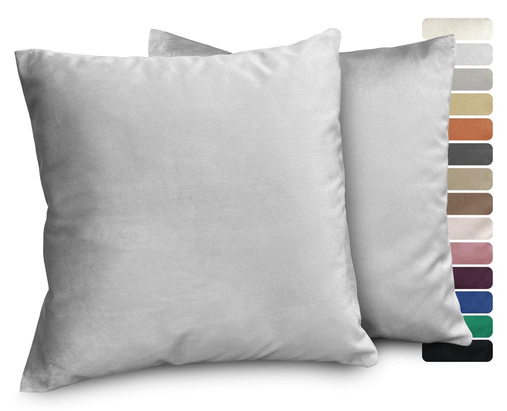 Beautex Samt Premium Kissenhüllen 2er Set, Kissenbezug Produktbild 