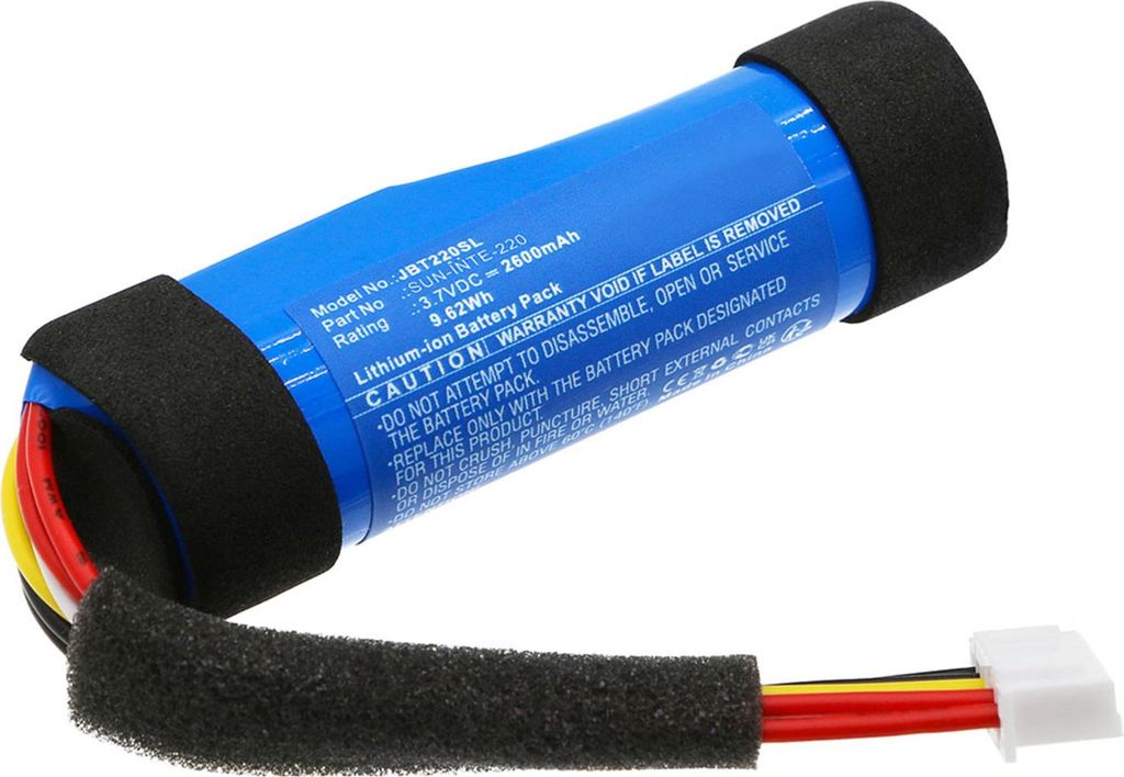 CELLONIC Akku für Lautsprecher Kompatibel mit JBL Tuner XL, Tuner XL, SUN-INTE-220 - (2600mAh, 3.7V)