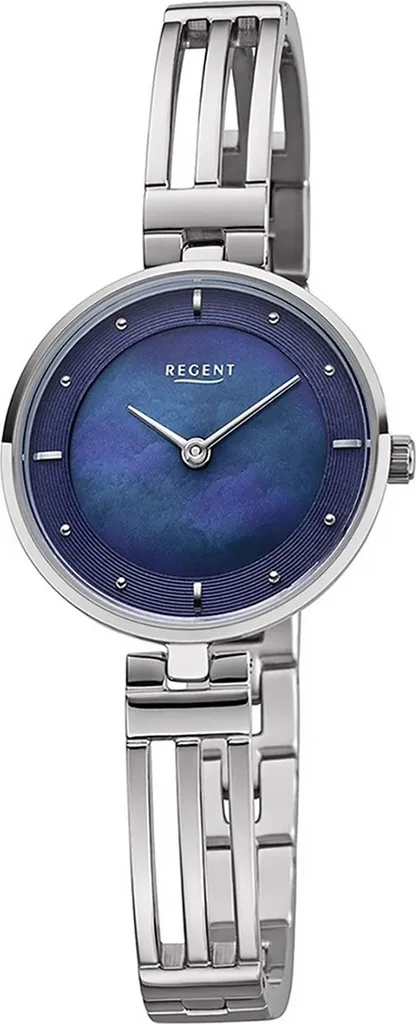 Regent Montre Femme F-1148 en métal argenté avec bracelet à maillons