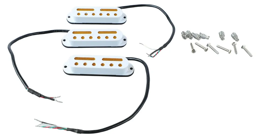 Éliminez les Parasites : Lot 3 Micros Simple Bobinage Blanc pour Guitare - 2