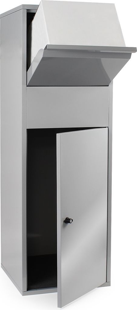 Wiltec Paketkasten silberfarben 460 x 450 x 1400 mm, Produktbild 