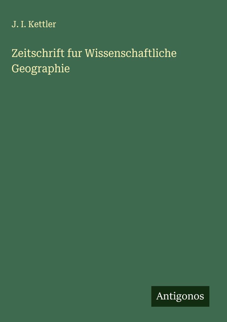 Zeitschrift fur Wissenschaftliche Geographie