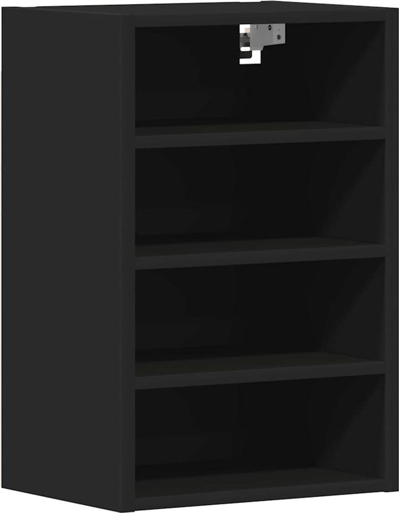 Armoire suspendue Riga Noir 40x29,5x60 cm Matériau dérivé Image du produit 