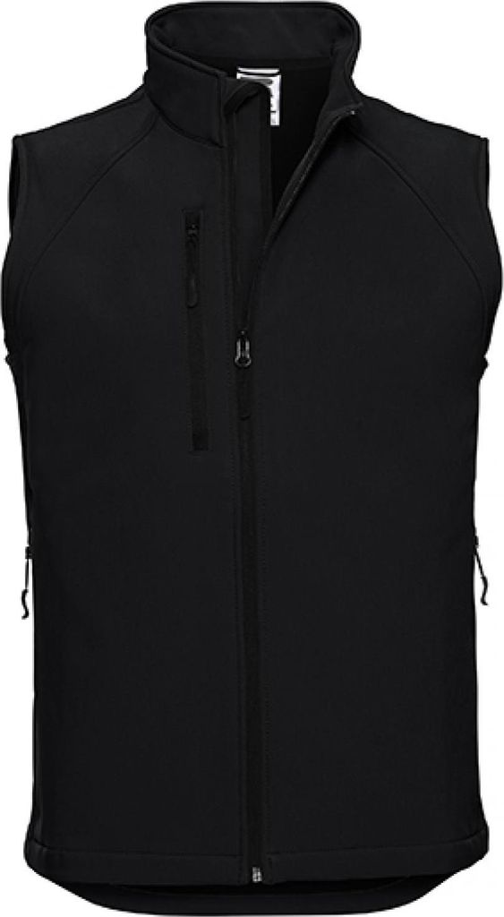 Russell R-141M-0 | Herren Soft Shell-Gilet / Waschbar bis 40 °C - Farbe: Black - Größe: XL
