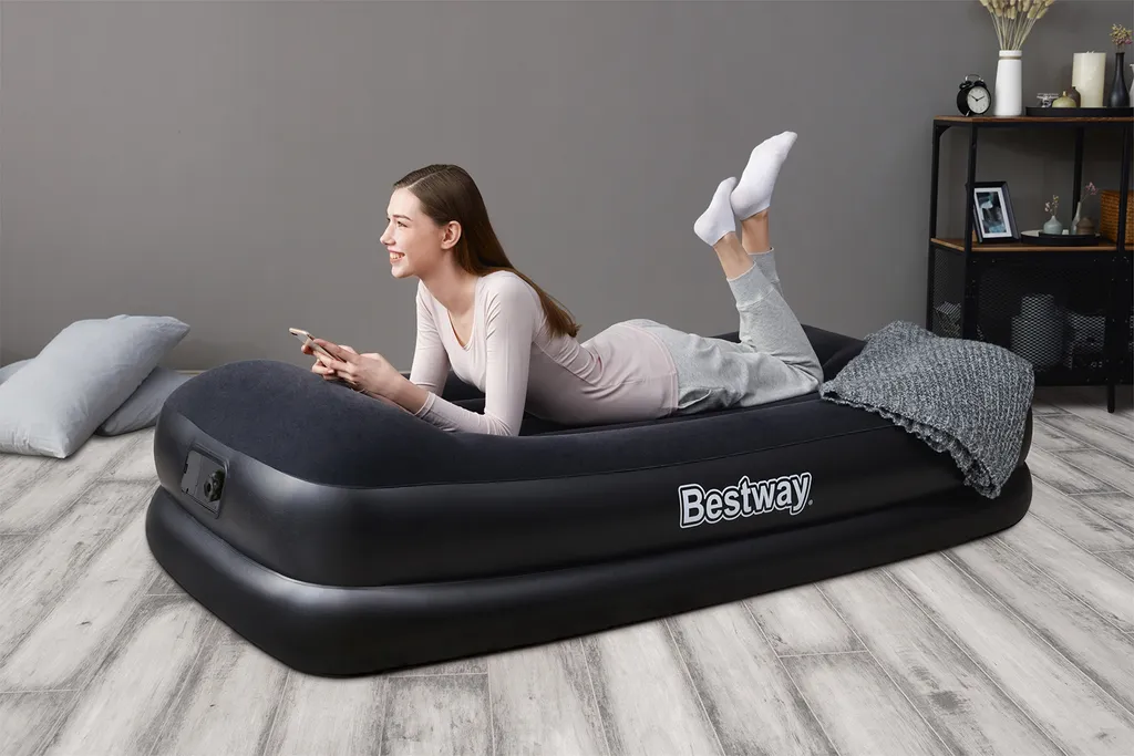 Matelas Gonflable d'Appoint pour Invités avec Pompe Électrique Rapide - 40